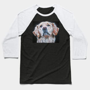 Golden Retriever Fine Art Painting Baseball T-Shirt